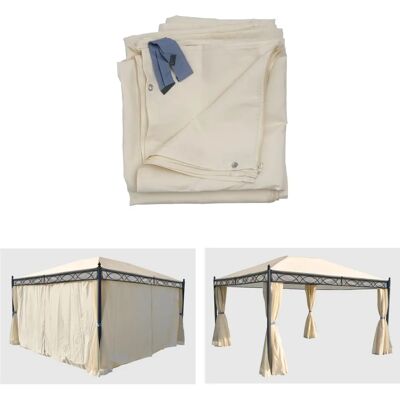 MENDLER Murs Latéraux Pergola - 4x3m Protection UV Résistant à l'eau - Publicité MENDLER Murs Latéraux Pergola - 4x3m Protection UV Résistant à l'eau - Publicité