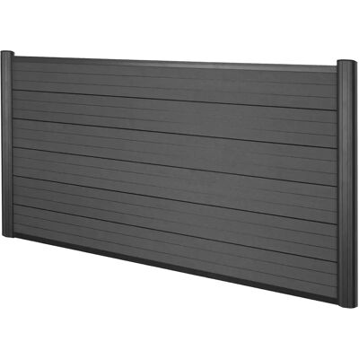Nova Mendler - Panneau de Clôture en WPC - 190cm - Anthracite - Publicité Nova Mendler - Panneau de Clôture en WPC - 190cm - Anthracite - Publicité