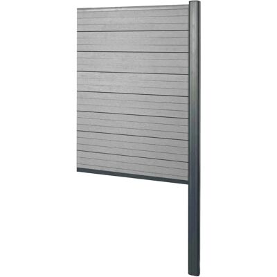 MENDLER Écran de confidentialité gris Sarthe - Clôture 95cm - Publicité MENDLER Écran de confidentialité gris Sarthe - Clôture 95cm - Publicité