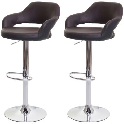 HHG - 261 - Marrón-Negro - Taburete de bar HHG - 261 - Marrón-Negro - Taburete de bar