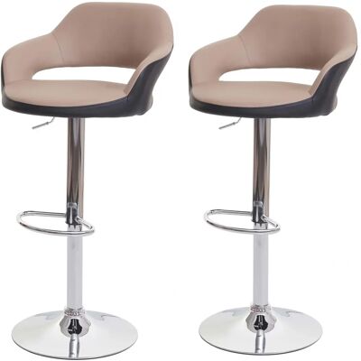 MENDLER - Tabourets de bar réglables pivotants - Lot de 2 - Publicité MENDLER - Tabourets de bar réglables pivotants - Lot de 2 - Publicité