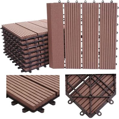 Mendler Carreaux Extérieur Effet Bois T831 - 30x30cm, 11 pcs, 1m² - Publicité Mendler Carreaux Extérieur Effet Bois T831 - 30x30cm, 11 pcs, 1m² - Publicité