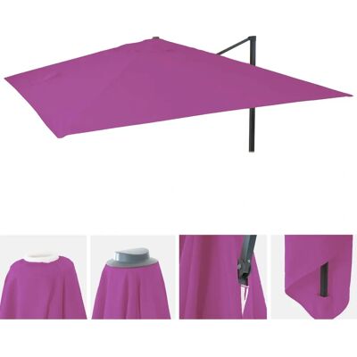 Housse de parasol MENDLER - Résistante aux UV, 3x3m - Violet - Publicité Housse de parasol MENDLER - Résistante aux UV, 3x3m - Violet - Publicité