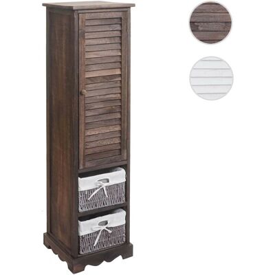 Nova Mendler - Armoire vintage pour salle de bain avec paniers amovibles - Blanc - Publicité Nova Mendler - Armoire vintage pour salle de bain avec paniers amovibles - Blanc - Publicité