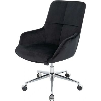 HHG Bürostuhl - Samt, Höhenverstellbar, 360° Drehbar - 120kg HHG Bürostuhl - Samt, Höhenverstellbar, 360° Drehbar - 120kg