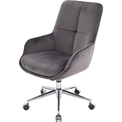 Chaise de bureau MENDLER HWC-J64 - Réglable, pivotante à 360°, velours - Publicité Chaise de bureau MENDLER HWC-J64 - Réglable, pivotante à 360°, velours - Publicité