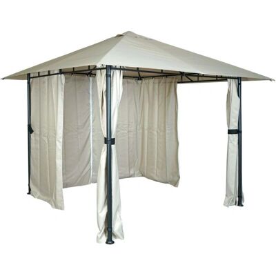HHG-053 Gazebo - Elfenbeinbeige - 3x3m - Gazebo HHG-053 Gazebo - Elfenbeinbeige - 3x3m - Gazebo