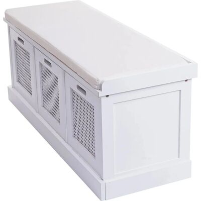 Banc MCW-J49 Aufbewahrungsbank - Abnehmbare Boxen, Gepolstertes Sitz Banc MCW-J49 Aufbewahrungsbank - Abnehmbare Boxen, Gepolstertes Sitz