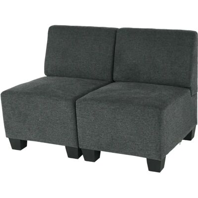 Canapé Modulable Mendler Lione - 2 Places, Anthracite - Publicité Canapé Modulable Mendler Lione - 2 Places, Anthracite - Publicité