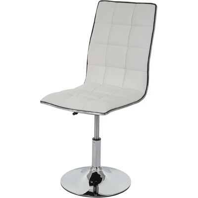 MENDLER Chaise de bureau moderne blanche - Siège pivotant - Publicité MENDLER Chaise de bureau moderne blanche - Siège pivotant - Publicité