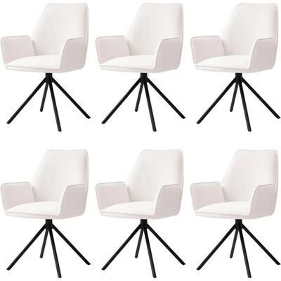 MCW - G67 - Velour Creme-Beige - Armrests - Dining chair MCW - G67 - Velour Creme-Beige - Armrests - Dining chair