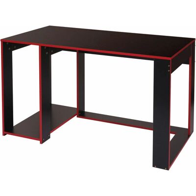 Escritorio HHG Modelo 834 Negro-Rojo - Oficina y Ordenador Escritorio HHG Modelo 834 Negro-Rojo - Oficina y Ordenador