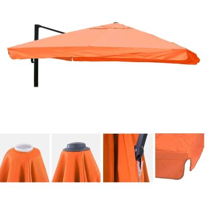 Housse de parasol rectangulaire terracotta Mendler 395x295cm protection UV - Publicité Housse de parasol rectangulaire terracotta Mendler 395x295cm protection UV - Publicité