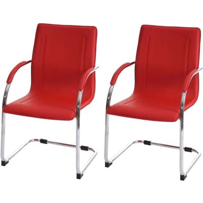 HHG - Samara - Rot - Stahl - Chair HHG - Samara - Rot - Stahl - Chair