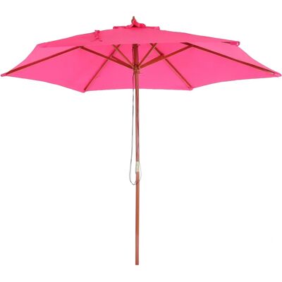 Parasol Mendler Florida - Protection UV, Résistant à l'eau, Structure en bois - Publicité Parasol Mendler Florida - Protection UV, Résistant à l'eau, Structure en bois - Publicité