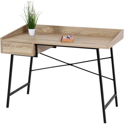 MENDLER Console - Chêne Rustique - Surface 3D - Rangement - Publicité MENDLER Console - Chêne Rustique - Surface 3D - Rangement - Publicité