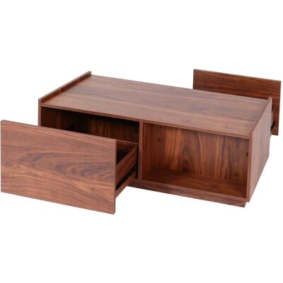 Mesa de centro HHG Modelo 205 con cajones - Beige Mesa de centro HHG Modelo 205 con cajones - Beige