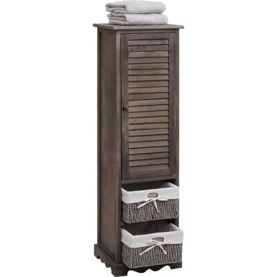 Nova Mendler - Armoire de salle de bain style vintage avec paniers amovibles - Meubles de salle de bain - Publicité Nova Mendler - Armoire de salle de bain style vintage avec paniers amovibles - Meubles de salle de bain - Publicité
