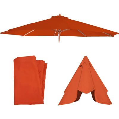 Housse Mendler pour Parasol - Ø 3,5m, Imperméable, UV 50, Orange - Publicité Housse Mendler pour Parasol - Ø 3,5m, Imperméable, UV 50, Orange - Publicité