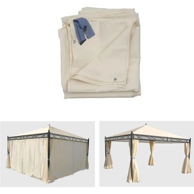 Mendler Murs Latéraux pour Pergola - 4x4m, Imperméable, Protection UV - Publicité Mendler Murs Latéraux pour Pergola - 4x4m, Imperméable, Protection UV - Publicité