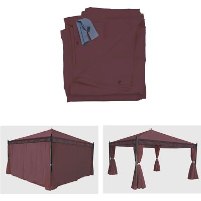 MENDLER Marque 4 Pièces Murs Latéraux pour Pergola - Résistant UV & Eau - Publicité MENDLER Marque 4 Pièces Murs Latéraux pour Pergola - Résistant UV & Eau - Publicité