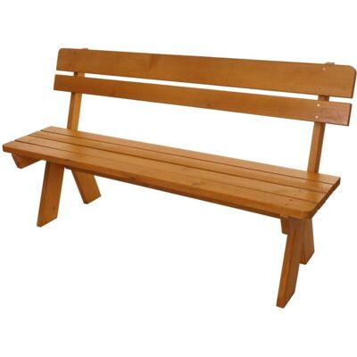 HHG - HHG-483 - Miel - 148cm - Banco de jardín HHG - HHG-483 - Miel - 148cm - Banco de jardín