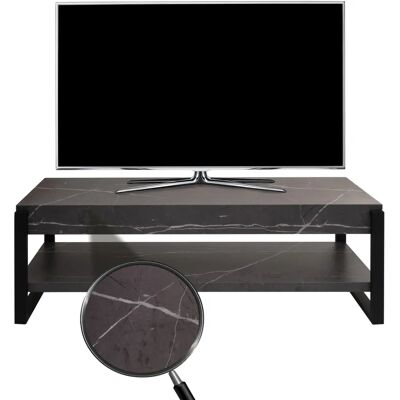 MENDLER Meuble TV Moderne Gris - Lowboard HWC-L53 - Publicité MENDLER Meuble TV Moderne Gris - Lowboard HWC-L53 - Publicité