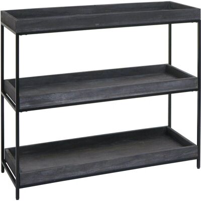 MENDLER - Étagère à plantes en bois 3 niveaux Gris - Étagère - Publicité MENDLER - Étagère à plantes en bois 3 niveaux Gris - Étagère - Publicité
