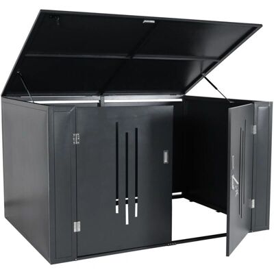 HHG - 686 - Antracite - 121x202x150cm - Garage HHG - 686 - Antracite - 121x202x150cm - Garage