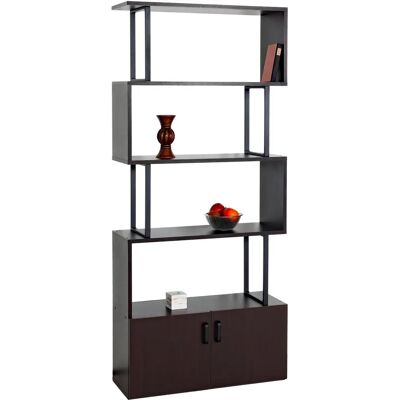 Bibliothèque Mendler HWC-A27 - Effet 3D, Rangement avec Porte, 183x80cm - Publicité Bibliothèque Mendler HWC-A27 - Effet 3D, Rangement avec Porte, 183x80cm - Publicité