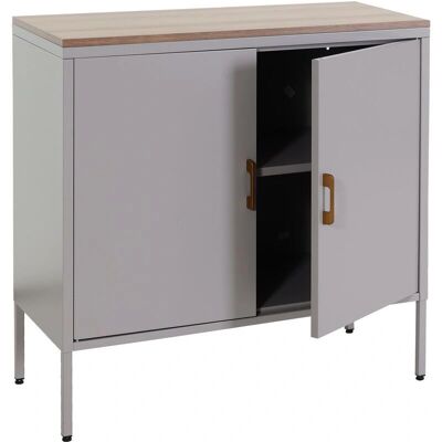 Gabinete de acero gris HHG Modelo 926 - 2 puertas, estante ajustable Gabinete de acero gris HHG Modelo 926 - 2 puertas, estante ajustable