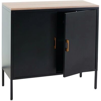 HHG Modelo 926 Cómoda Moderna Negra - Mueble de Almacenamiento HHG Modelo 926 Cómoda Moderna Negra - Mueble de Almacenamiento