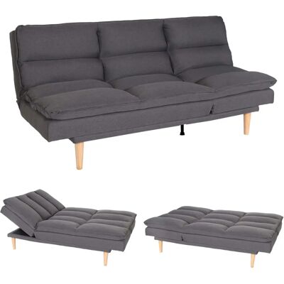 Mendler - Hwc-m79 - Dunkelgrau - 100% Polyester - Schlafsofa Mendler - Hwc-m79 - Dunkelgrau - 100% Polyester - Schlafsofa