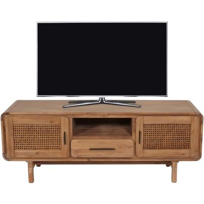 Mendler - HWC-M47 - Rattan - Acacia Teak - TV Unit Mendler - HWC-M47 - Rattan - Acacia Teak - TV Unit