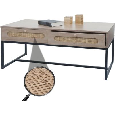 MCW M41 - Natürlicher Rattan Couchtisch - Beistelltisch MCW M41 - Natürlicher Rattan Couchtisch - Beistelltisch