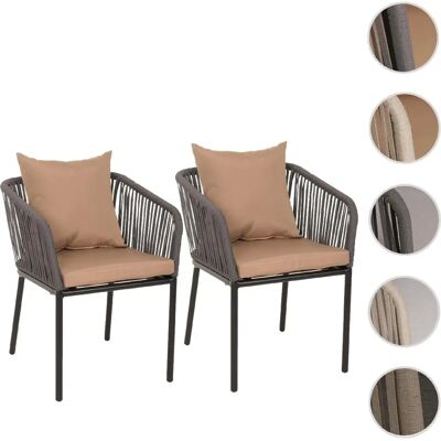Ensemble de chaises de jardin Mendler Hwc-n41 - Tressage en corde d’aluminium - Publicité Ensemble de chaises de jardin Mendler Hwc-n41 - Tressage en corde d’aluminium - Publicité
