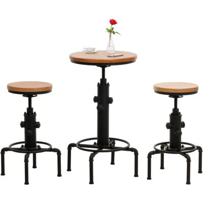 MCW N23-Tisch-Set - Bartisch und 2 Hocker MCW N23-Tisch-Set - Bartisch und 2 Hocker