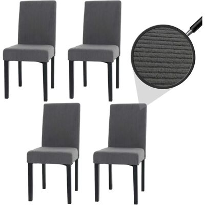 MCW - Littau Velvet Dining Chair - Dunkelgrau MCW - Littau Velvet Dining Chair - Dunkelgrau