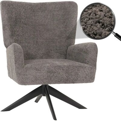 Fauteuil Lounge Mendler Hwc-n65 - Confortable, Rotatif, Velours - Publicité Fauteuil Lounge Mendler Hwc-n65 - Confortable, Rotatif, Velours - Publicité