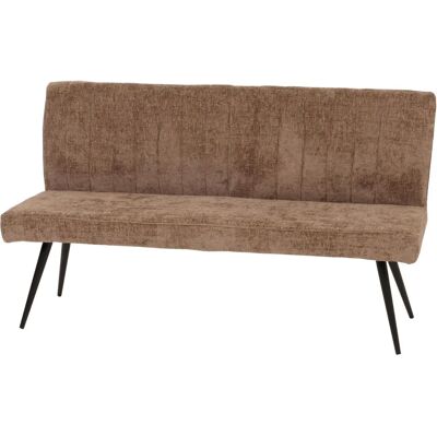 HHG - 187 - Marrón - tapizado chenilla - Banco de comedor HHG - 187 - Marrón - tapizado chenilla - Banco de comedor