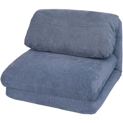 HHG - 515 - azul claro - tela - Sofá cama HHG - 515 - azul claro - tela - Sofá cama