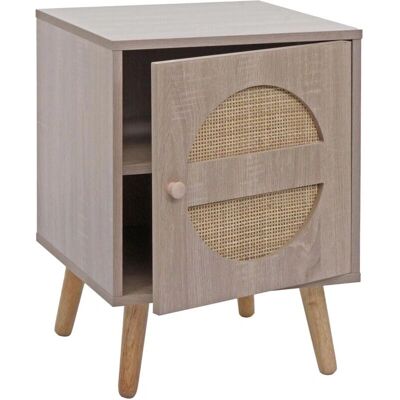 HHG - 204 - Aspecto roble - Kubu melamina - Mesita de noche HHG - 204 - Aspecto roble - Kubu melamina - Mesita de noche