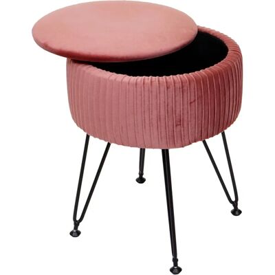 MCW K47 Hocker - Stauraum, Samt-Optik - Hocker MCW K47 Hocker - Stauraum, Samt-Optik - Hocker