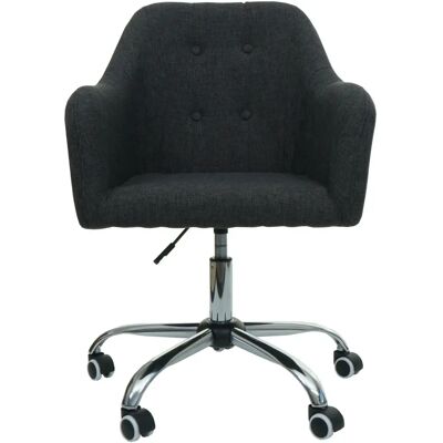 HHG - HHG 123 - tessuto grigio scuro - braccioli - Sedia ufficio HHG - HHG 123 - tessuto grigio scuro - braccioli - Sedia ufficio
