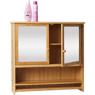 MCW B18-2 Natürlicher Badspiegelschrank - Badezimmermöbel MCW B18-2 Natürlicher Badspiegelschrank - Badezimmermöbel
