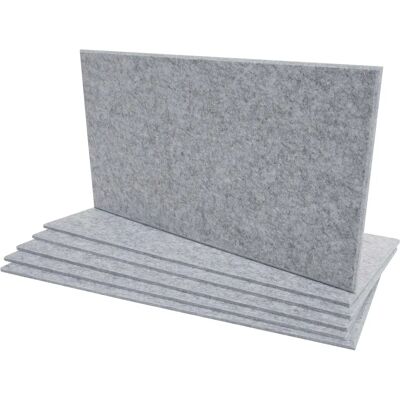 Panneaux acoustiques Nova - Lot de 6, Gris, 60x30cm - Publicité Panneaux acoustiques Nova - Lot de 6, Gris, 60x30cm - Publicité