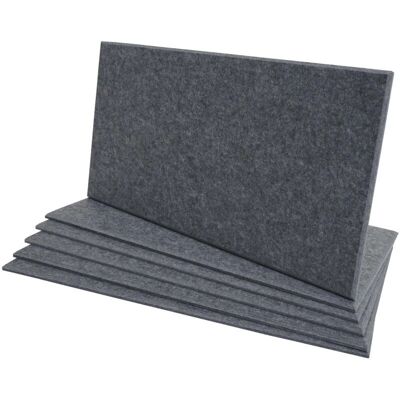 HHG - 576 - grigio 60x30 cm - set da 6 - pannello acustico HHG - 576 - grigio 60x30 cm - set da 6 - pannello acustico