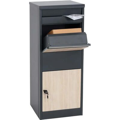 MCW G80 Briefkasten - Großraum, Dreifachschutz, Für Pakete und Briefe MCW G80 Briefkasten - Großraum, Dreifachschutz, Für Pakete und Briefe