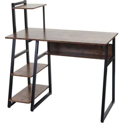 HHG - 792 - Braun - Metall MDF Schreibtisch HHG - 792 - Braun - Metall MDF Schreibtisch