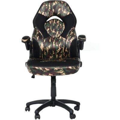 Silla de oficina HHG Modelo 585 Camuflaje Negro Ergonómica - Mobiliario de oficina Silla de oficina HHG Modelo 585 Camuflaje Negro Ergonómica - Mobiliario de oficina
